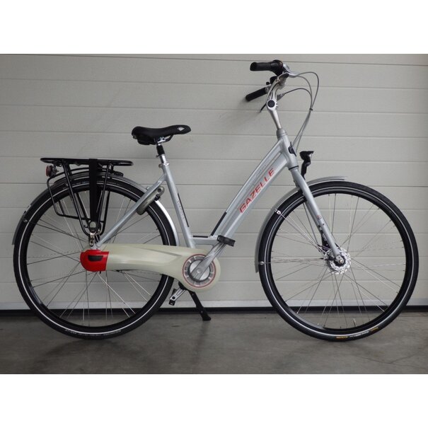 GAZELLE Chamonix Pure dames 49cm zilver n7 gebruikt
