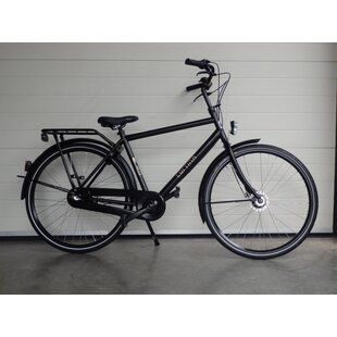 u1 herenfiets 51 cm zwart mat 3 versnellingen gebruikt