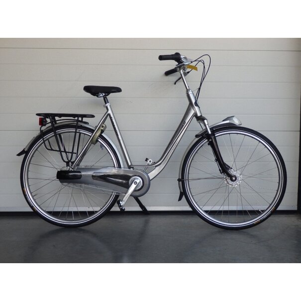 Gazelle gebruikte orange xtra n7 damesfiets 57 cm in de kleur grijs