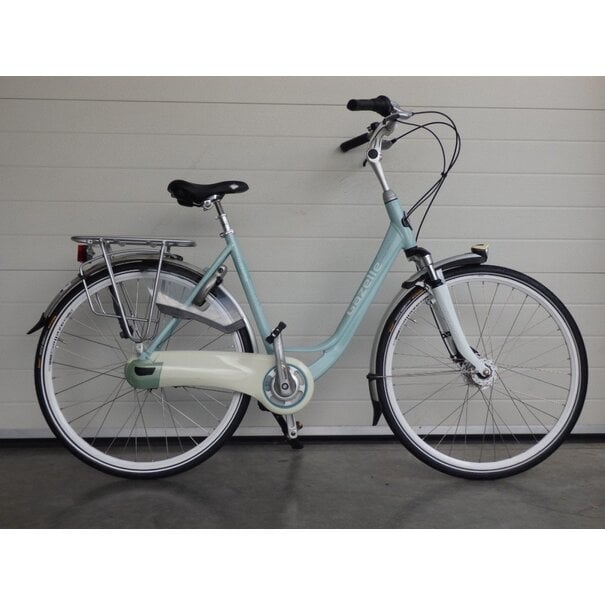 Gazelle Gebruikte orange plus dames 53 cm in de kleur Mystery Green