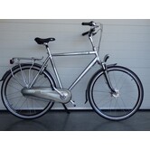 Gebruikte orange c8 herenfiets 61 cm zilver