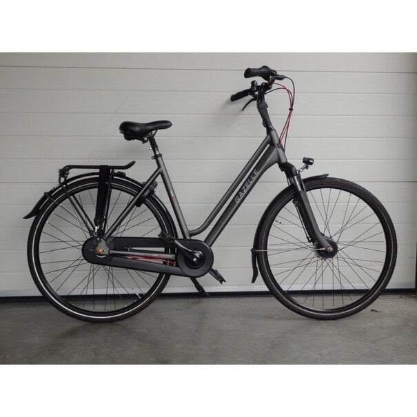 GAZELLE vento c7 dames fiets 53cm titanium grey mat T7