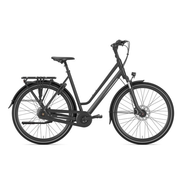 GAZELLE CHAMONIX C7 DAMES MAT ZWART S7