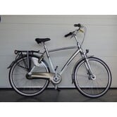 Gebruikte chamonix herenfiets in  57cm  zilver wit n7