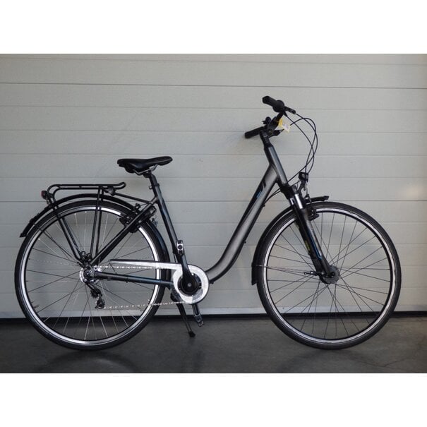 giant Gebruikte  argento damesfiets 51 cm framehoogte zwart k27