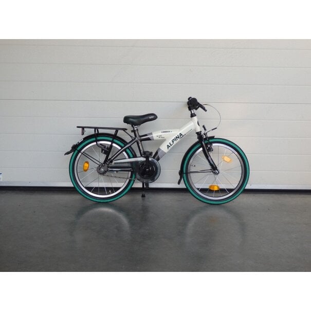 ALPINA Gebruikte yabber jongensfiets 18 inch white / black