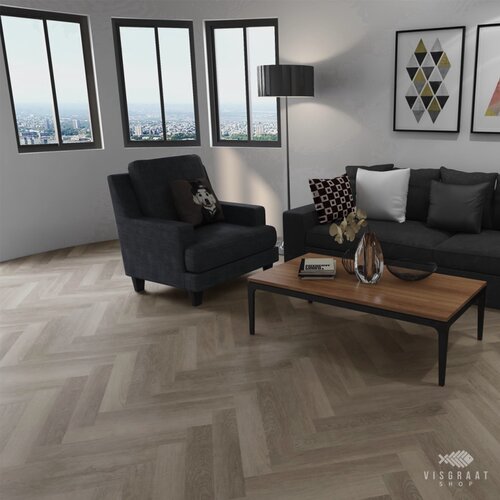 PVC (SPC Rigid-Core) visgraat Leeds 5x148x592 mm