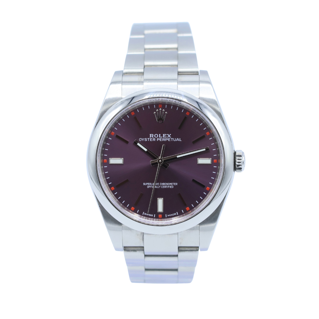 Rolex Rolex Oyster Perpetual 39 grape dial full set