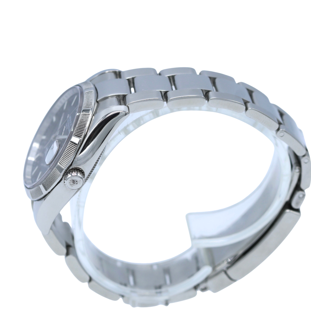 Rolex Oyster Perpetual Date Blue dial + service invoice AD