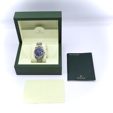 Rolex Oyster Perpetual Date Blue dial + service invoice AD