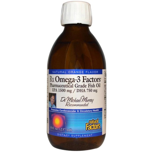 Natural Factors Rx Omega-3 Factors mit natürlichem Orangenaroma