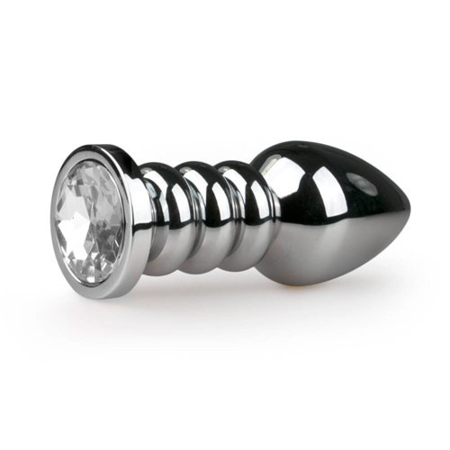 Het beste recept in bed Zilverkleurige buttplug - Diamant Het beste recept in bed Zilverkleurige buttplug - Diamant