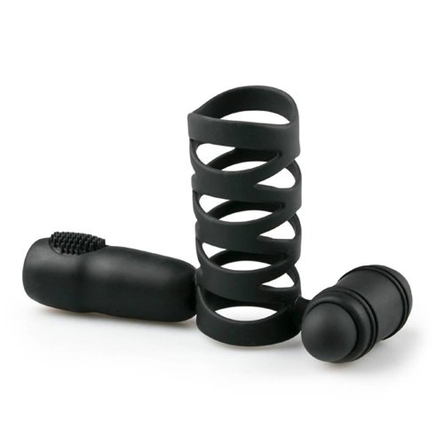 Het beste recept in bed The Gladiator Sleeve Met Dubbele Stimulatie - Zwart Het beste recept in bed The Gladiator Sleeve Met Dubbele Stimulatie - Zwart