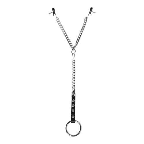 Master Series Nipple Clamps and Cock Ring Set Master Series Nipple Clamps and Cock Ring Set