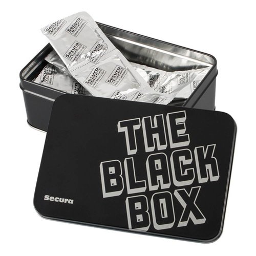 Secura Kondome The Black Box - 50 Genopte Condooms Secura Kondome The Black Box - 50 Genopte Condooms