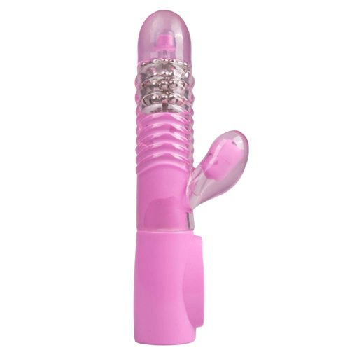 Trinity Vibes Stotende vibrator met kralen - Roze Trinity Vibes Stotende vibrator met kralen - Roze