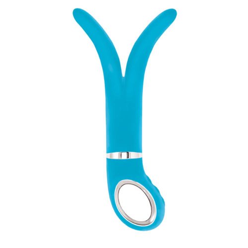 G-Vibe G-Vibe 2 vibrator met 2 uiteinden - blauw G-Vibe G-Vibe 2 vibrator met 2 uiteinden - blauw