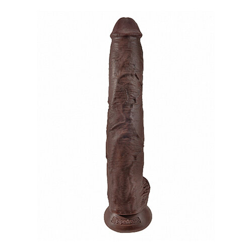 King Cock King Cock Dildo Met Ballen - 36 cm - Dark King Cock King Cock Dildo Met Ballen - 36 cm - Dark
