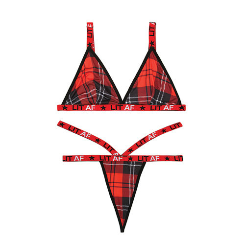Vibes BH-Set Schotse Ruit Print Vibes BH-Set Schotse Ruit Print