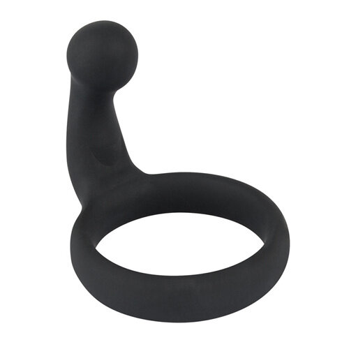 Black Velvets Cockring Met Stimulator - Zwart Black Velvets Cockring Met Stimulator - Zwart
