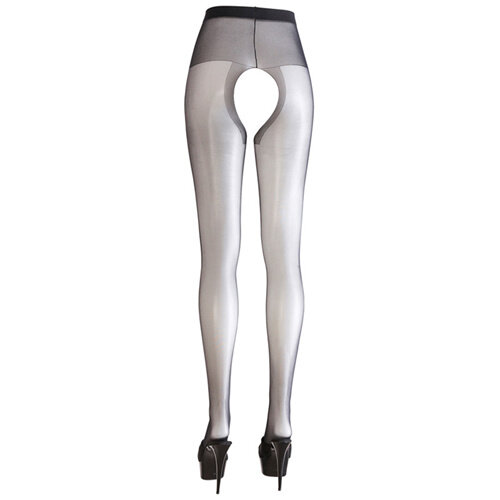 Zwarte Panty met open kruis Zwarte Panty met open kruis