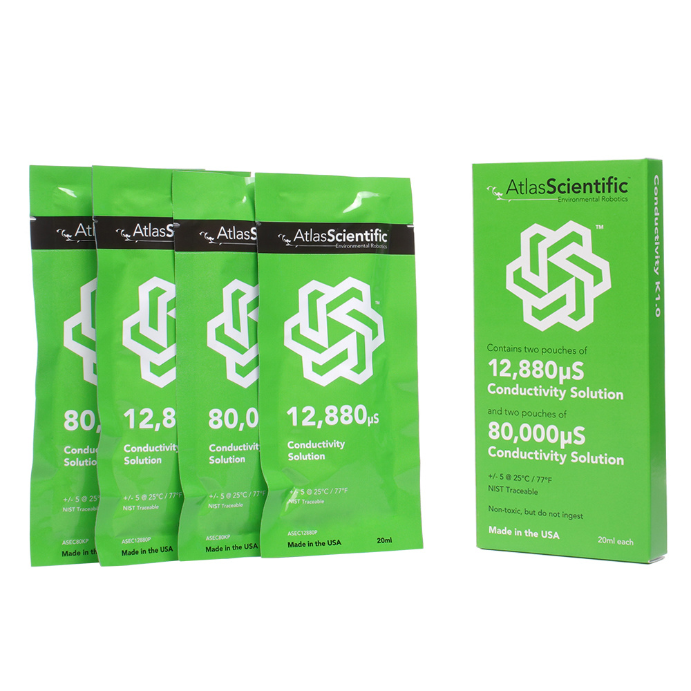 Atlas Scientific Conductivity Calibration K 1.0 Set (4 pouches