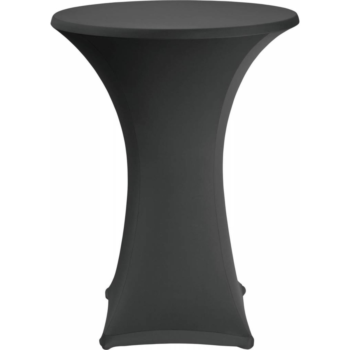 Stehtischbezug Ø 80 cm schwarz