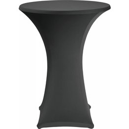 Stehtischbezug Ø 80 cm schwarz