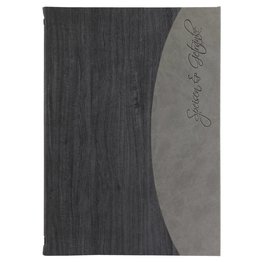 Speisenkarte "Felia" A4 schwarz + grau