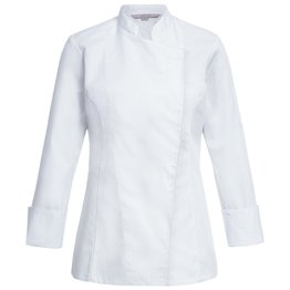 Kochjacke Damen, Druckknöpfe, langarm Größe L Kochjacke Damen, Druckknöpfe, langarm Größe L