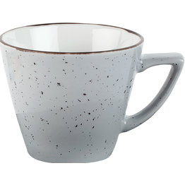 Porzellanserie "Granja" grau Tasse obere Kaffee/Cappuccino
