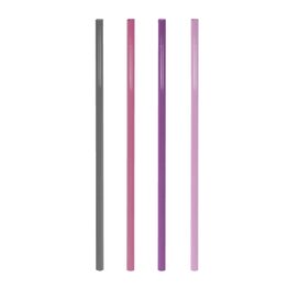 Trinkhalme aus Hartplastik Jumbo "Wild Berry" - NEU