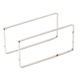 Buffet-Präsentation "OAK" Bügel 25x12cm Edelstahl 2er Pack - NEU