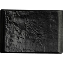 Porzellanserie "Schieferlook" Platte 34,3x24cm