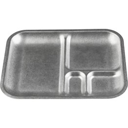 Edelstahlserie "Yoko" Abteilteller flach 26x21cm