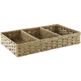 Besteckkorb GN 1/1, beige, Polyrattan  - NEU