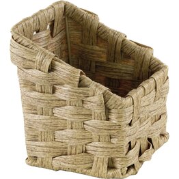 Besteckkorb schräg, beige, Polyrattan - NEU