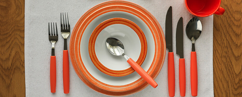 Besteckserie Colour orange
