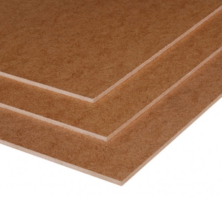 Hardboard bruin 3mm 2.44 x 1.22 Martens Hout