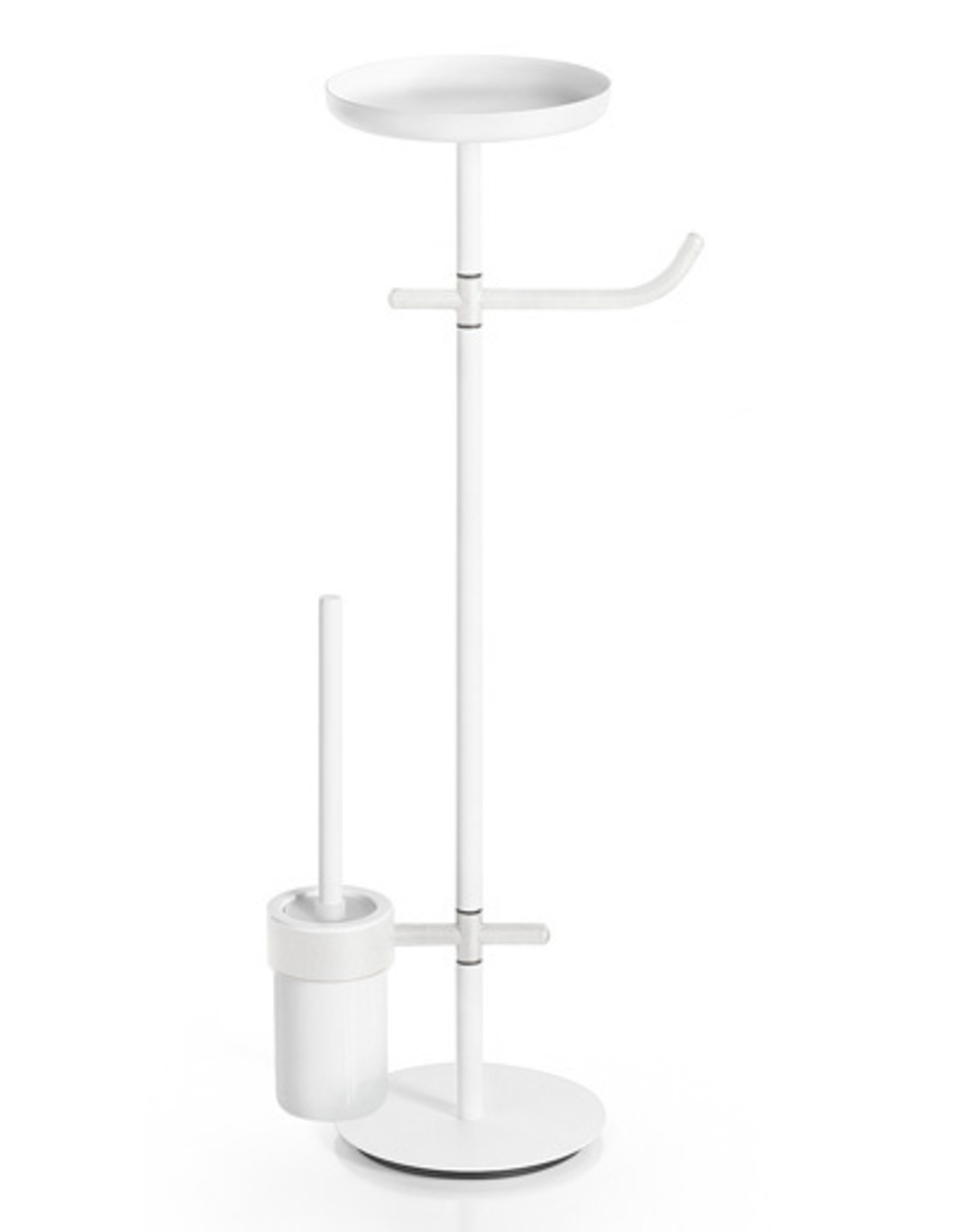 Ranpin toilet set stand, round, white