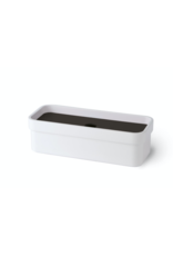 Lineabeta accessoire box, zwart aluminium/wit kunststof