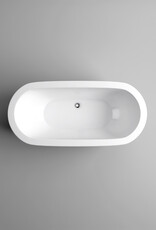 InBe InBe freestanding bathtub, oval, white acrylic (without overflow)