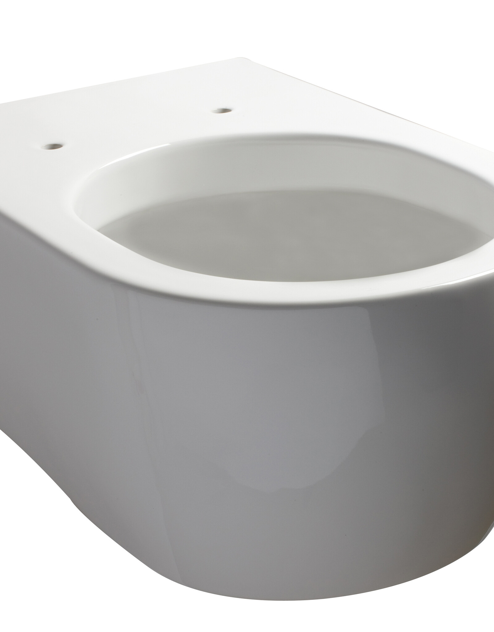 First First wandtoilet, versie 48cm, wit keramiek. Bevestiging inbegrepen, b.36 x d.48 x h.32,5 cm