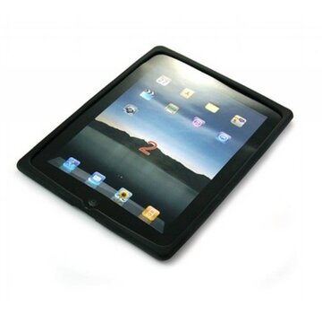 iPad 2/3 Siliconen Hoes - Zwart