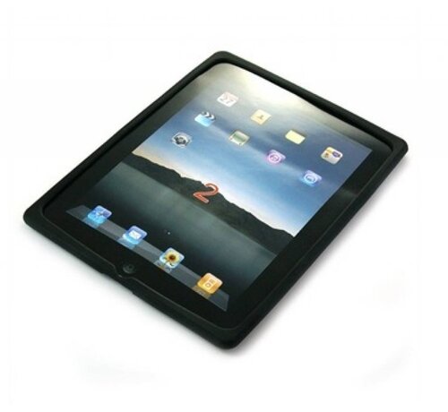 iPad 2/3 Siliconen beschermhoes - Zwart