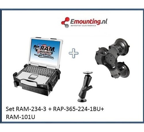 RAM Mount Laptop Triple suction set truck