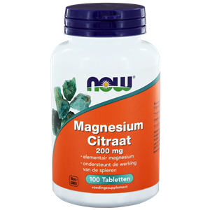 NOW NOW Magnesiumcitrat 200 mg (100 Tab)