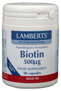 Lamberts Lamberts Vitamin B8 500 mcg (Biotin) (90 vegetarische Kapseln)