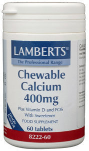 Lamberts Lamberts Calcium 400mg Kautabletten + Vit. D und Fos (60 Kautabletten)