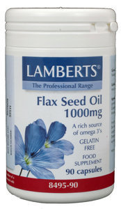 Lamberts Lamberts Leinöl 1000 mg (90 vegetarische Kapseln)